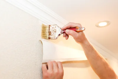 Pose de papier peint à Gresse-en-Vercors — revêtements muraux et toiles de verre
